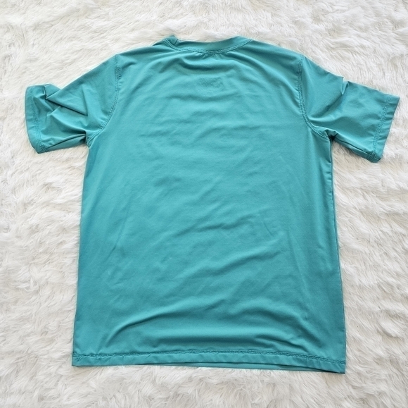 RASH guard swim shirt size large 10-12 Husky turquoise - Picture 4 of 7